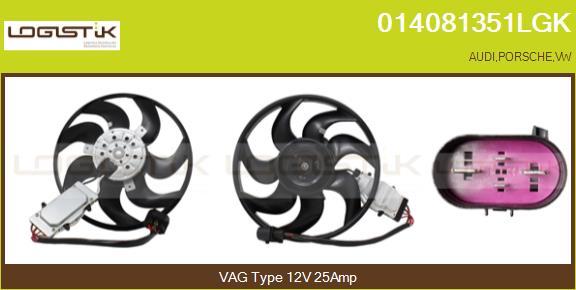 LGK 014081351LGK - Ventilateur, refroidissement du moteur cwaw.fr