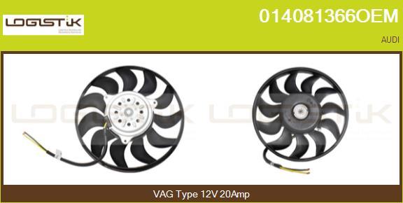 LGK 014081366OEM - Ventilateur, refroidissement du moteur cwaw.fr