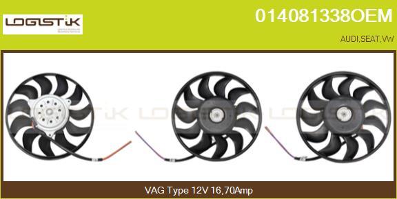 LGK 014081338OEM - Ventilateur, refroidissement du moteur cwaw.fr