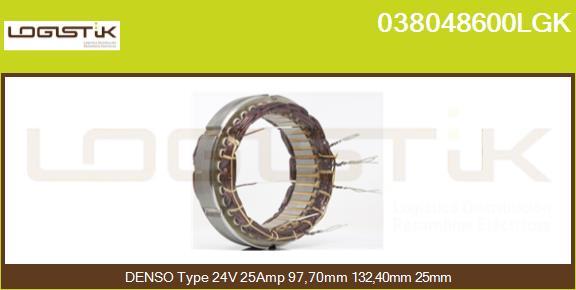 LGK 038048600LGK - Stator, alternateur cwaw.fr