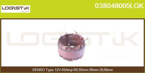 LGK 038048005LGK - Stator, alternateur cwaw.fr