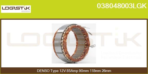 LGK 038048003LGK - Stator, alternateur cwaw.fr