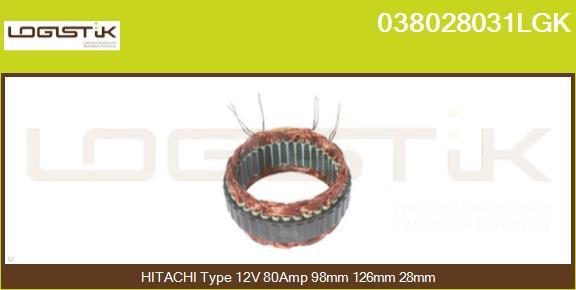 LGK 038028031LGK - Stator, alternateur cwaw.fr