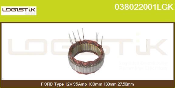 LGK 038022001LGK - Stator, alternateur cwaw.fr