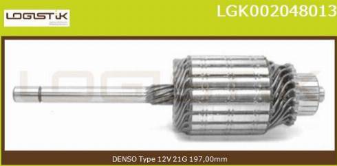 LGK LGK002048013 - Induit, démarreur cwaw.fr