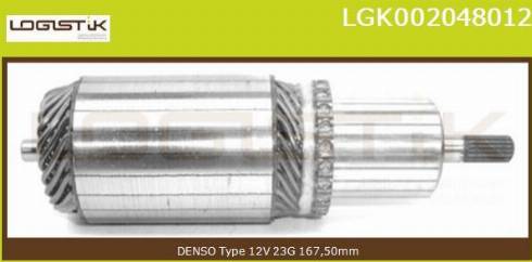 LGK LGK002048012 - Induit, démarreur cwaw.fr