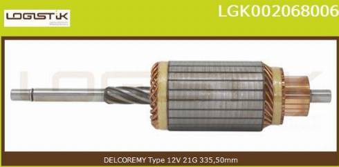 LGK LGK002068006 - Induit, démarreur cwaw.fr