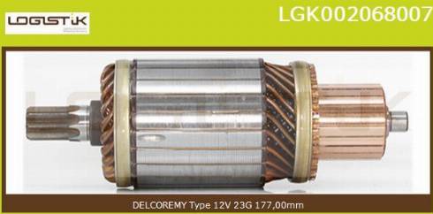 LGK LGK002068007 - Induit, démarreur cwaw.fr