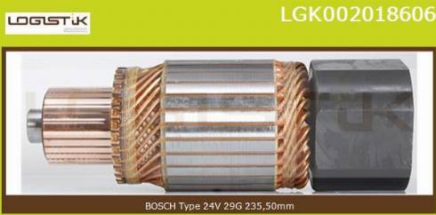 LGK LGK002018606 - Induit, démarreur cwaw.fr