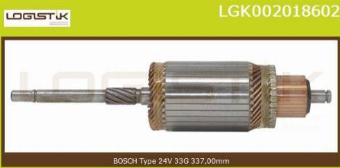 LGK LGK002018602 - Induit, démarreur cwaw.fr