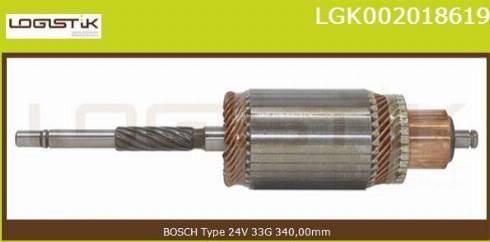 LGK LGK002018619 - Induit, démarreur cwaw.fr