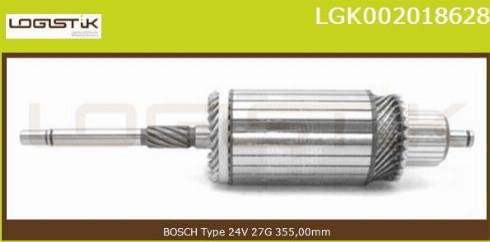 LGK LGK002018628 - Induit, démarreur cwaw.fr