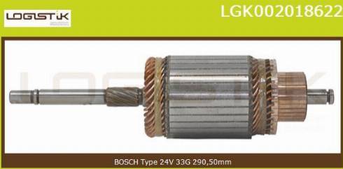 LGK LGK002018622 - Induit, démarreur cwaw.fr