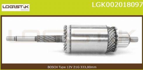 LGK LGK002018097 - Induit, démarreur cwaw.fr