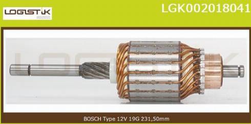 LGK LGK002018041 - Induit, démarreur cwaw.fr