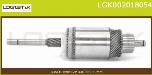 LGK LGK002018054 - Induit, démarreur cwaw.fr