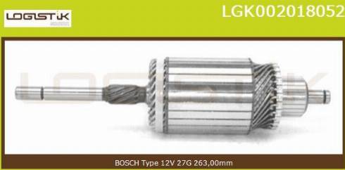 LGK LGK002018052 - Induit, démarreur cwaw.fr