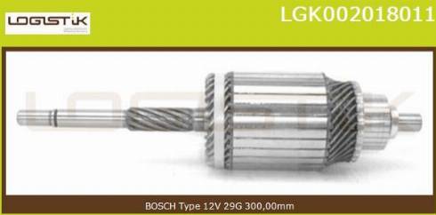 LGK LGK002018011 - Induit, démarreur cwaw.fr