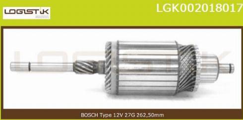 LGK LGK002018017 - Induit, démarreur cwaw.fr