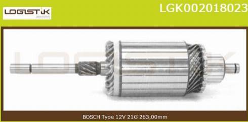 LGK LGK002018023 - Induit, démarreur cwaw.fr