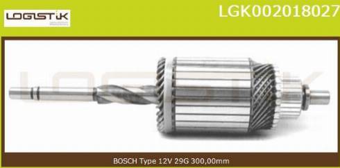 LGK LGK002018027 - Induit, démarreur cwaw.fr