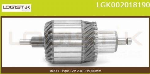 LGK LGK002018190 - Induit, démarreur cwaw.fr