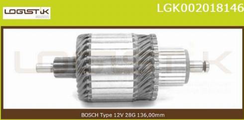 LGK LGK002018146 - Induit, démarreur cwaw.fr