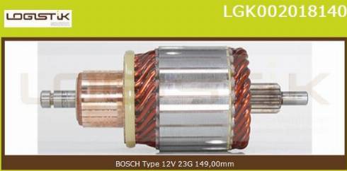 LGK LGK002018140 - Induit, démarreur cwaw.fr