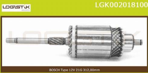 LGK LGK002018100 - Induit, démarreur cwaw.fr