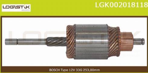 LGK LGK002018118 - Induit, démarreur cwaw.fr