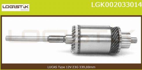 LGK LGK002033014 - Induit, démarreur cwaw.fr