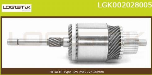 LGK LGK002028005 - Induit, démarreur cwaw.fr