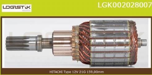 LGK LGK002028007 - Induit, démarreur cwaw.fr