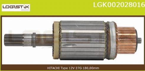 LGK LGK002028016 - Induit, démarreur cwaw.fr