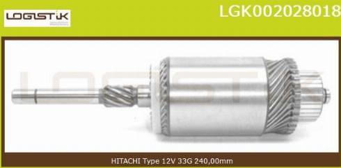 LGK LGK002028018 - Induit, démarreur cwaw.fr