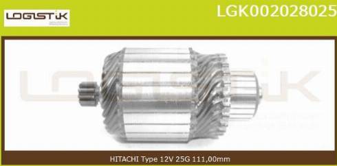 LGK LGK002028025 - Induit, démarreur cwaw.fr