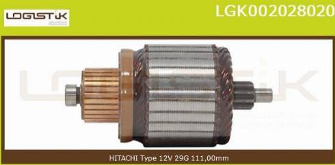 LGK LGK002028020 - Induit, démarreur cwaw.fr