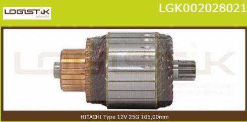 LGK LGK002028021 - Induit, démarreur cwaw.fr