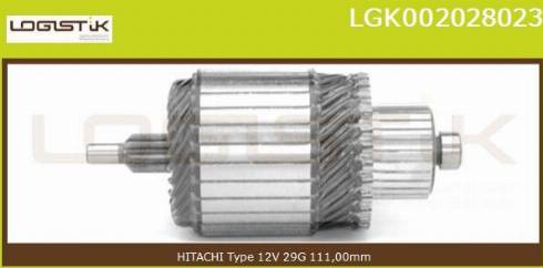 LGK LGK002028023 - Induit, démarreur cwaw.fr