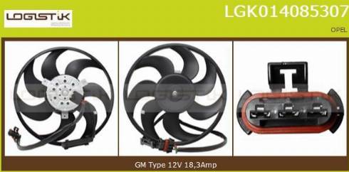 LGK LGK014085307 - Ventilateur, refroidissement du moteur cwaw.fr