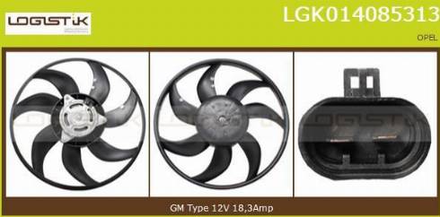 LGK LGK014085313 - Ventilateur, refroidissement du moteur cwaw.fr