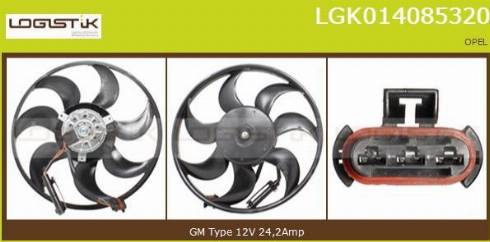 LGK LGK014085320 - Ventilateur, refroidissement du moteur cwaw.fr