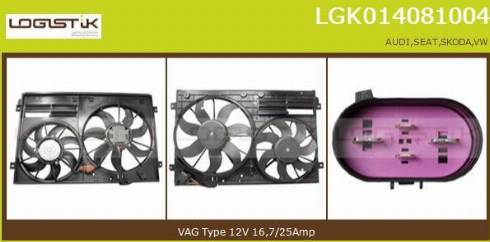 LGK LGK014081004 - Moteur électrique, ventilateur pour radiateurs cwaw.fr