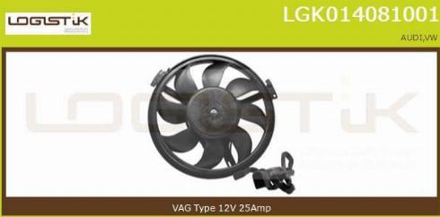 LGK LGK014081001 - Moteur électrique, ventilateur pour radiateurs cwaw.fr