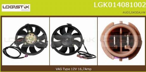 LGK LGK014081002 - Moteur électrique, ventilateur pour radiateurs cwaw.fr