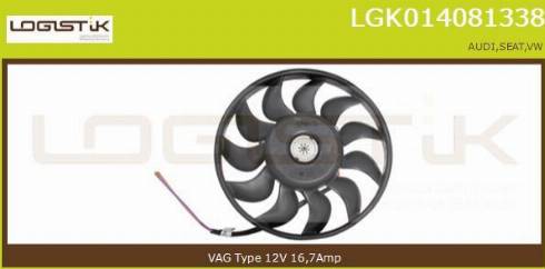 LGK LGK014081338 - Ventilateur, refroidissement du moteur cwaw.fr