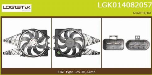 LGK LGK014082057 - Moteur électrique, ventilateur pour radiateurs cwaw.fr