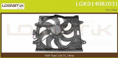 LGK LGK014082031 - Moteur électrique, ventilateur pour radiateurs cwaw.fr