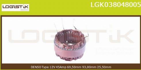 LGK LGK038048005 - Stator, alternateur cwaw.fr