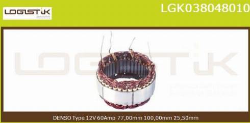 LGK LGK038048010 - Stator, alternateur cwaw.fr